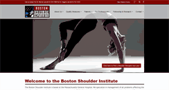 Desktop Screenshot of bostonshoulderinstitute.com